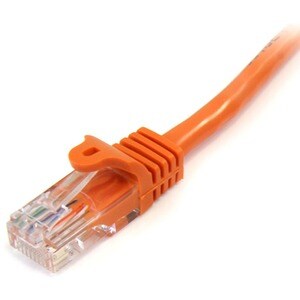 StarTech.com 1 m Orange Cat5e Snagless RJ45 UTP Patch Cable - 1m Patch Cord - 1 m Category 5e Network Cable for Network De