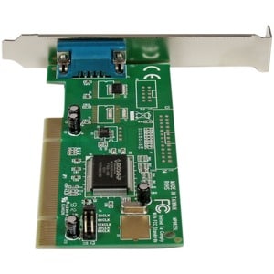 StarTech.com 1 Port PCI RS232 Serial Adapter Card - Low-profile Plug-in Card - PCI - 1 x Number of Serial Ports External -