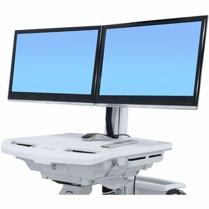 Ergotron SV Umbausatz auf Dualschirmlösung, Montagearm für Monitor - Weiß - 2 Display(s) SupportedBildschirmgr�ße: 61 cm -