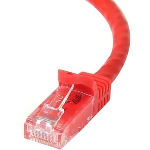 StarTech.com Cable de Red Gigabit Ethernet 15m UTP Patch Cat6 Cat 6 RJ45 Snagless Sin Enganches - Rojo - Cable for Disposi