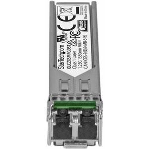StarTech.com Cisco GLC-ZX-SM-RGD Compatible SFP Module - 1000BASE-ZX - 1GE Gigabit Ethernet 1GbE Single Mode Fiber SMF Opt