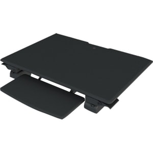 Amer Sit-Stand Integrated Desk Workstation - 33.07 lb Load Capacity - 23.90" Height x 19.09" Width - Wood, Steel, Plastic 