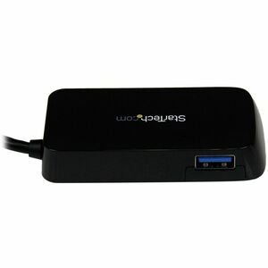 StarTech.com Portable 4 Port SuperSpeed Mini USB 3.0 Hub - 5Gbps - Black - USB - External - 4 USB Port(s) - 4 USB 3.0 Port