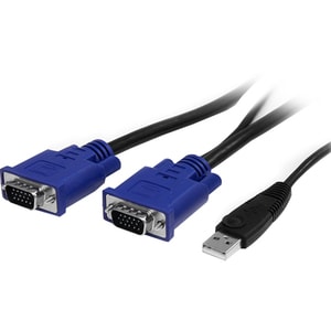 StarTech.com 16 Port 1U Rack Mount USB KVM Switch Kit w/ OSD & Cables - 16 Computer(s) - 1920 x 1440 - 1U - Rack-mountable