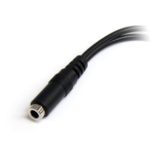 StarTech.com 3.5mm 4 Position to 2x 3 Position 3.5mm Headset Splitter Adapter - F/M - 12.95 cm Mini-phone Audio Cable for 