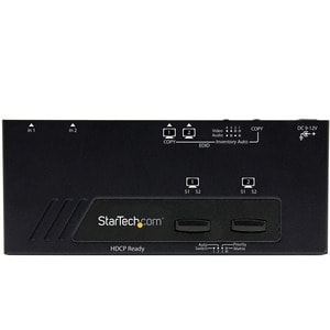 StarTech.com 2X2 HDMI Matrix Switch w/ Automatic and Priority Switching - 1080p - 1920 x 1200 - Full HD - 2 x 2 - Display,