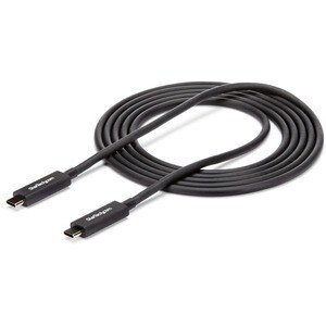 StarTech.com Thunderbolt 3 Cable - 1,8m ( 6 ft.) - 4K 60Hz - 40Gbps - USB C to USB C Cable - Thunderbolt 3 USB Type C Char