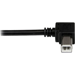 StarTech.com 1m USB 2.0 A to Left Angle B Cable - M/M - 1 m USB Data Transfer Cable for Printer, Scanner - First End: 1 x 