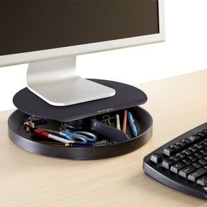 Kensington Spin2 K52787WW Monitor Stand - 18.14 kg Load Capacity - Desktop - Black