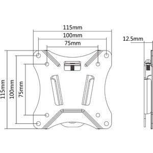 Montaggio a muro Neomounts Neomounts Pro NM-W25BLACK per Flat Panel Display - Nero - 1 Schermo/i supportato/i - 76,2 cm (3
