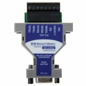 B+B SmartWorx RS-232 to RS-485 Converter with Pluggable Terminal Block - 1 x DB-9 RS-232 Serial - Female - 1 x Terminal Bl