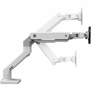 Bras support d'écran Ergotron pour Moniteur, Ecran, Ecran incurvé - Blanc - Paysage/Portrait - Réglable en hauteur - 49" (