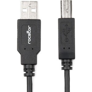 Rocstor Premium High Speed USB 2.0 - 10 ft USB cable - 4 pin USB Type A (M) - 4 pin USB Type B (M) - 1.8 m (USB / Hi-Speed