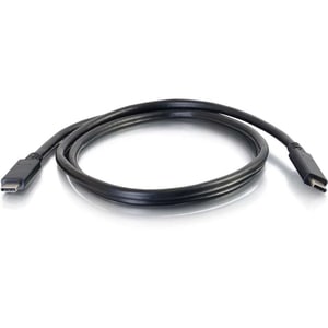 C2G 3ft USB C Cable - USB 3.2 - 10Gbps - M/M - 1m USB Cable - USB C Male to USB C Male - USB 3.1 Gen 2 - 15w 45w 60w (20v 