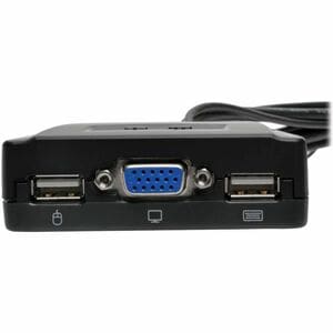 Eaton Tripp Lite Series 2-Port USB/VGA Cable KVM Switch with Cables and USB Peripheral Sharing - 2 Computer(s) - 1 Local U