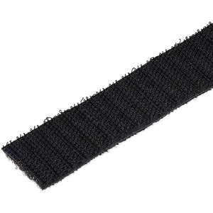 StarTech.com Hook-and-Loop Cable Management Tie - 50 ft. Bulk Roll - Black - Cut-to-Size Cable Wrap / Straps - Organize th