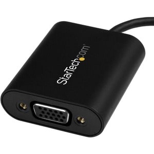 StarTech.com USB-C to VGA Adapter - 1920x1200 - USB C Adapter - USB Type C to VGA Monitor / Projector Adapter - Use this u