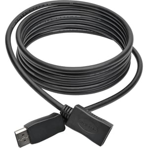 Eaton Tripp Lite Series DisplayPort Extension Cable with Latch, 4K @ 60 Hz, HDCP 2.2 (M/F),10 ft. (3.05 m) - DisplayPort f