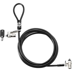 HP Nano 1AJ39AA Cable Lock For Notebook, Tablet - 1.83 m Cable - Keyed Lock - Vinyl, Galvanized Steel, Polyvinyl Chloride 