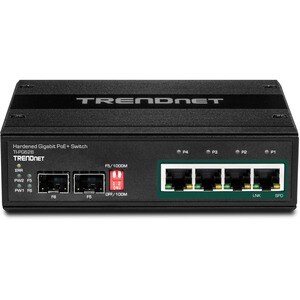 TRENDnet TI-PG62B 6 Ports Ethernet Switch - Gigabit Ethernet - 1000Base-T, 1000Base-X - New - TAA Compliant - 2 Layer Supp