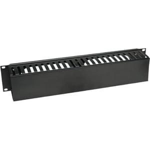 Organizador Cables 19" , 2U plastico - Sujetador de cables - 2U Rack Height x 19" Panel Width - Cloruro de Polivinilo (PVC