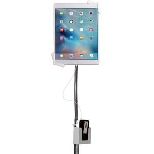 CTA Digital Heavy-Duty Gooseneck Floor Stand for 7-13 Inch Tablets - Up to 13" Screen Support - 58" Height - Floor - Alumi