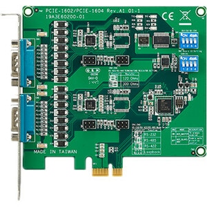Advantech 2-port RS-232/422/485 PCI Express Communication Card w/Surge - Plug-in Card - PCI Express 2.0 x1 - PC, Linux - 2