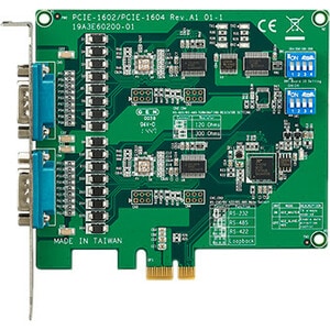 Advantech 2-port RS-232 PCI Express Communication Card w/Surge - Plug-in Card - PCI Express 2.0 x1 - PC, Linux - 2 x Numbe