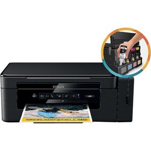 Epson L395 Wireless EcoTank Inkjet Multifunction Printer - Color - Copier/Printer/Scanner - 33 ppm Mono/15 ppm Color Print