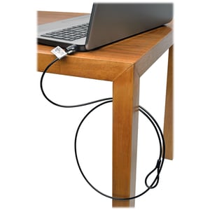 Tripp Lite by Eaton Security Lock for Laptops and Peripherals, Keyed, 4 ft. (1.22 m) Cable - Polyvinyl Chloride (PVC), Nic
