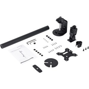 StarTech.com Single Monitor Desk Mount, Adjustable Monitor VESA Mount 34" (17.6lb/8kg) Display, Ergonomic Pole Mount Arm, 