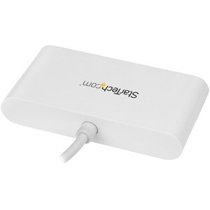 StarTech.com 4 Port USB C Hub - USB-C to 4x USB-A - USB 3.0 Hub - Bus Powered - White - USB C to USB Hub - USB Multiport A