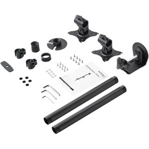 StarTech.com Desk Mount Dual Monitor Mount, Vertical, Steel Dual Monitor Arm, For VESA Mount Monitors up to 27" (22lb/10kg