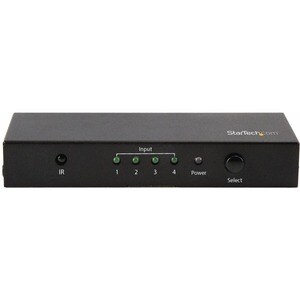 StarTech.com 4 Port HDMI Switch - 4K 60Hz - Supports HDCP - IR - HDMI Selector - HDMI Multiport Video Switcher - HDMI Swit