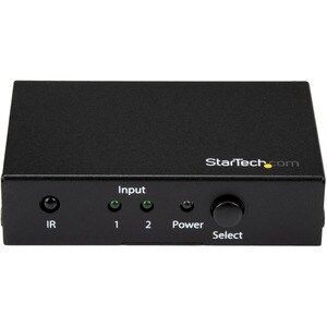 StarTech.com 2 Port HDMI Switch - 4K 60Hz - Supports HDCP - IR - HDMI Selector - HDMI Multiport Video Switcher - HDMI Swit