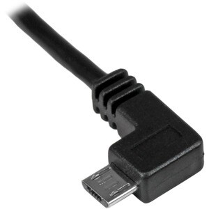 StarTech.com 0.5 m Left Angle Micro USB Cable - Charge and Sync Cable - USB to Micro USB - 24 AWG - First End: 1 x Type A 