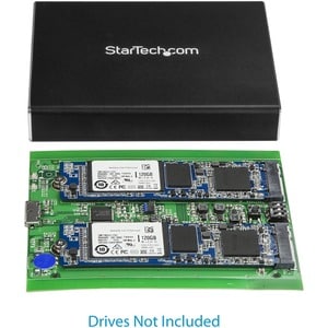 StarTech.com 2 x Gesamtzahl Einschübe DAS-Speichersystem Tragbar - TAA-konform - M.2 - USB 3.1 (Gen 2) - Serial ATA/600 St