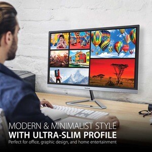 Monitor LED ViewSonic Entertainment VX2276-smhd 22" Class Full HD - 16:10 - Plata - 54.6cm (21.5") Viewable - Tecnología c