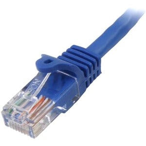 StarTech.com 0.5m Blue Cat5e Patch Cable with Snagless RJ45 Connectors - Short Ethernet Cable - 0.5 m Cat 5e UTP Cable - M