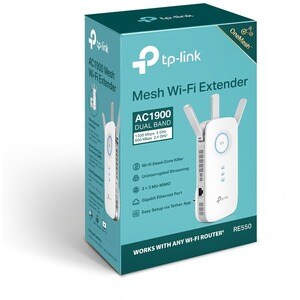 TP-Link RE550 IEEE 802.11ac 1.86 Gbit/s Wireless Range Extender - 2.40 GHz, 5 GHz - 3 x External Antenna(s) - External - M