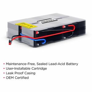 CyberPower RB1270X4F Replacement Battery Cartridge - 4 X 12 V / 7 Ah Sealed Lead-Acid Battery, 18MO Warranty