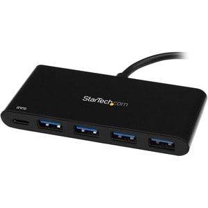 StarTech.com 4 Port USB C Hub with 4x USB Type-A (USB 3.0 SuperSpeed 5Gbps) - 60W Power Delivery Passthrough - Portable C 