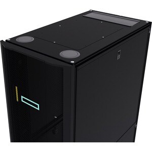 HPE Enterprise 42U Floor Standing Rack Cabinet for Server, KVM Switch - Black, Silver - 1360.78 kg Dynamic/Rolling Weight 