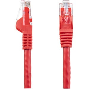 StarTech.com 1ft CAT6 Ethernet Cable - Red Snagless Gigabit - 100W PoE UTP 650MHz Category 6 Patch Cord UL Certified Wirin
