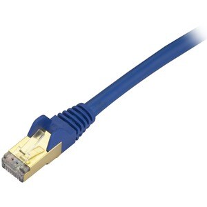 StarTech.com Cable de 1m CAT6a Ethernet Azul - Cable de red 10Gb Cat6a Snagless Blindado RJ45 PoE de 100W - 10GbE con Cert