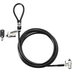 Câble de verrouillage HP Nano 1AJ39AA Pour Ordinateur Portable, Tablette - 1,83 m Câble - Vinyle, Acier galvanisé, Chlorur