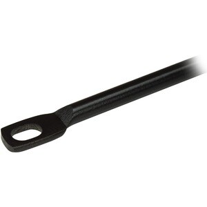 StarTech.com Cable Lacing Bar â€" 10 Pack â€" 75 degrees â€" 4in offset â€" Horizontal Cable Management Bar â€" Rack Cable