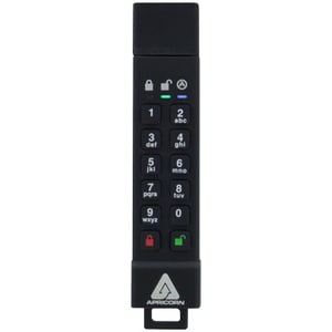 Apricorn 128GB Aegis Secure Key 3z USB 3.1 Flash Drive - 128 GB - USB 3.1 - 77 MB/s Read Speed - 72 MB/s Write Speed - 256