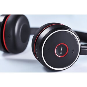 Jabra EVOLVE 75 MS Wireless Over-the-head Stereo Headset - Binaural - Circumaural - 3048 cm - Bluetooth - 20 Hz to 20 kHz 