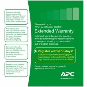 APC by Schneider Electric Service Pack - Estensione della garanzia - 1 Anno - Garanzia - Tecnico